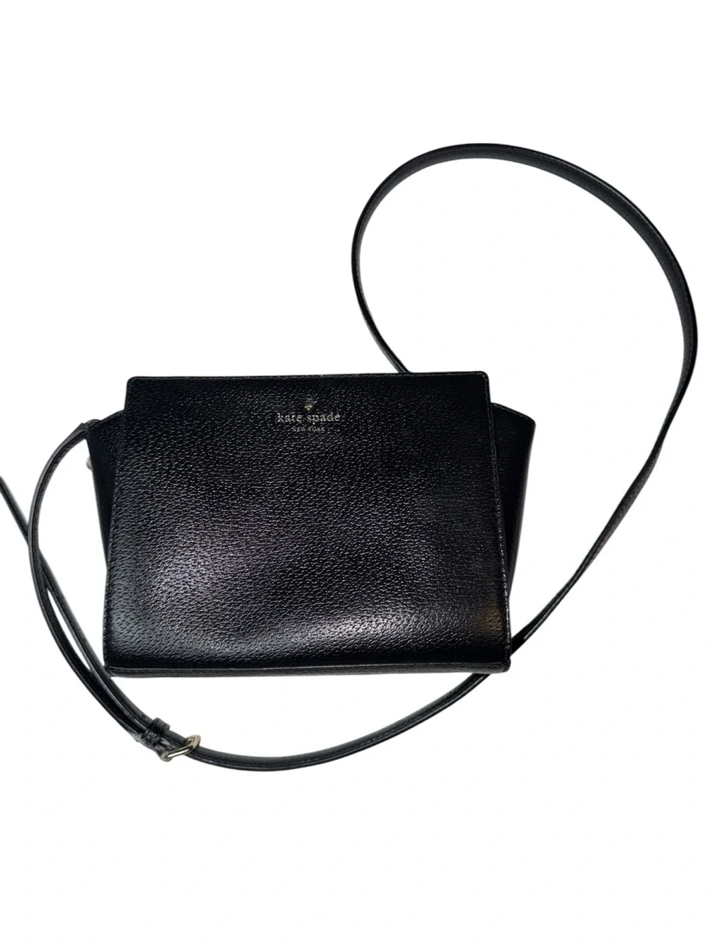 kate spade Black Pebbled Leather Small Crossbody Shoulder Bag